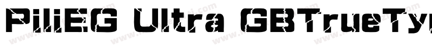 PiliEG Ultra GBTrueType字体转换